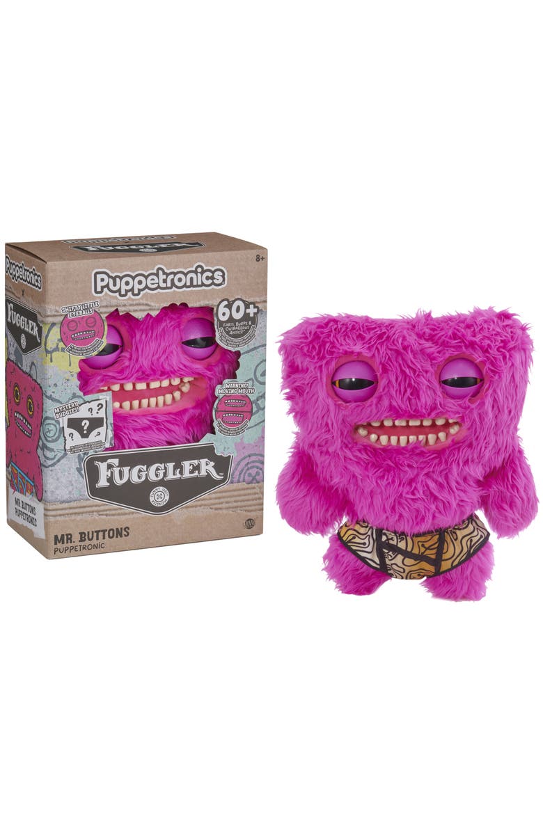 Mr. Buttons Deluxe Puppetronic Plush Toy, Main, color, Pink