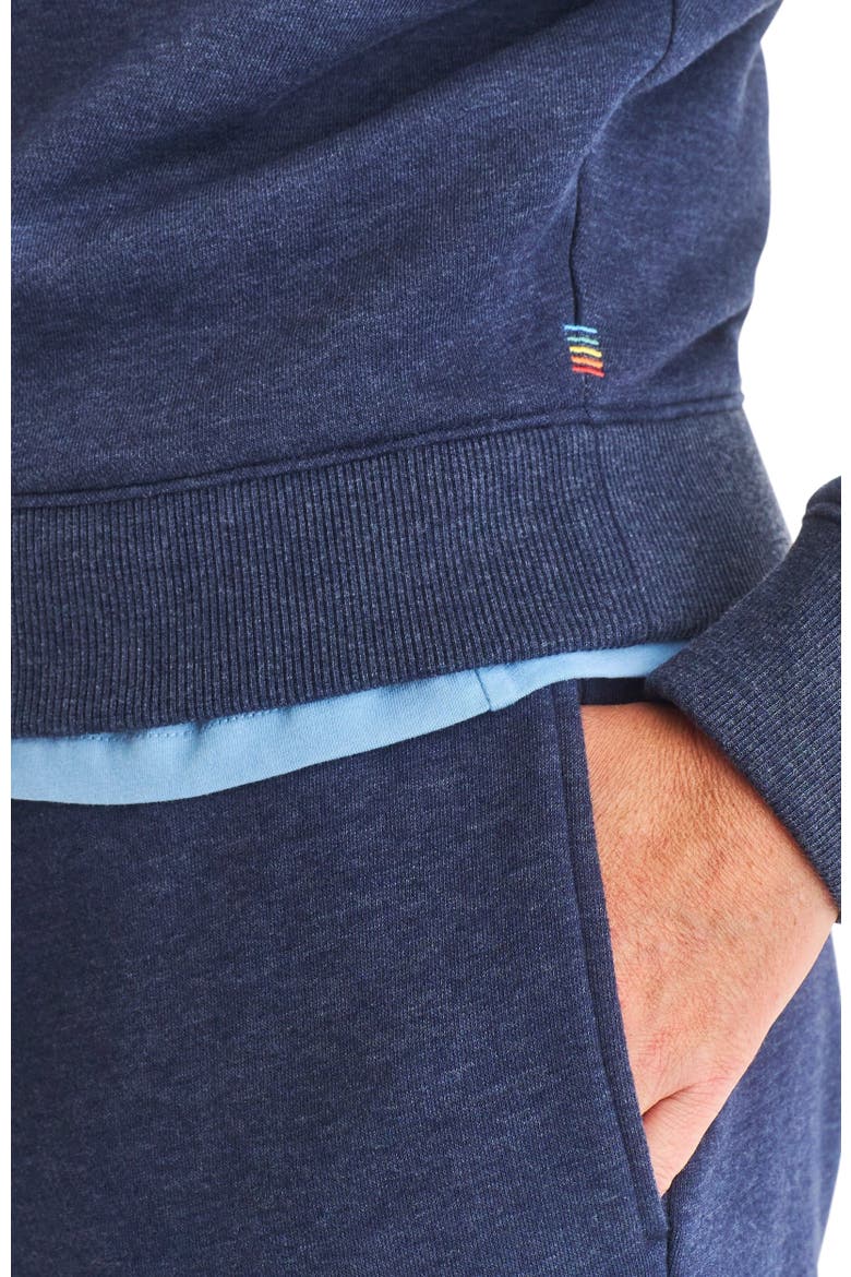 Women's Fit Cozy Fleece Quarter-Zip Sweatshirt, Alternate, color, Heather Navy