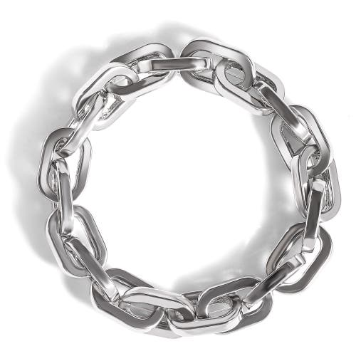Jessica Simpson Metal Link Chain Bracelet In Metallic