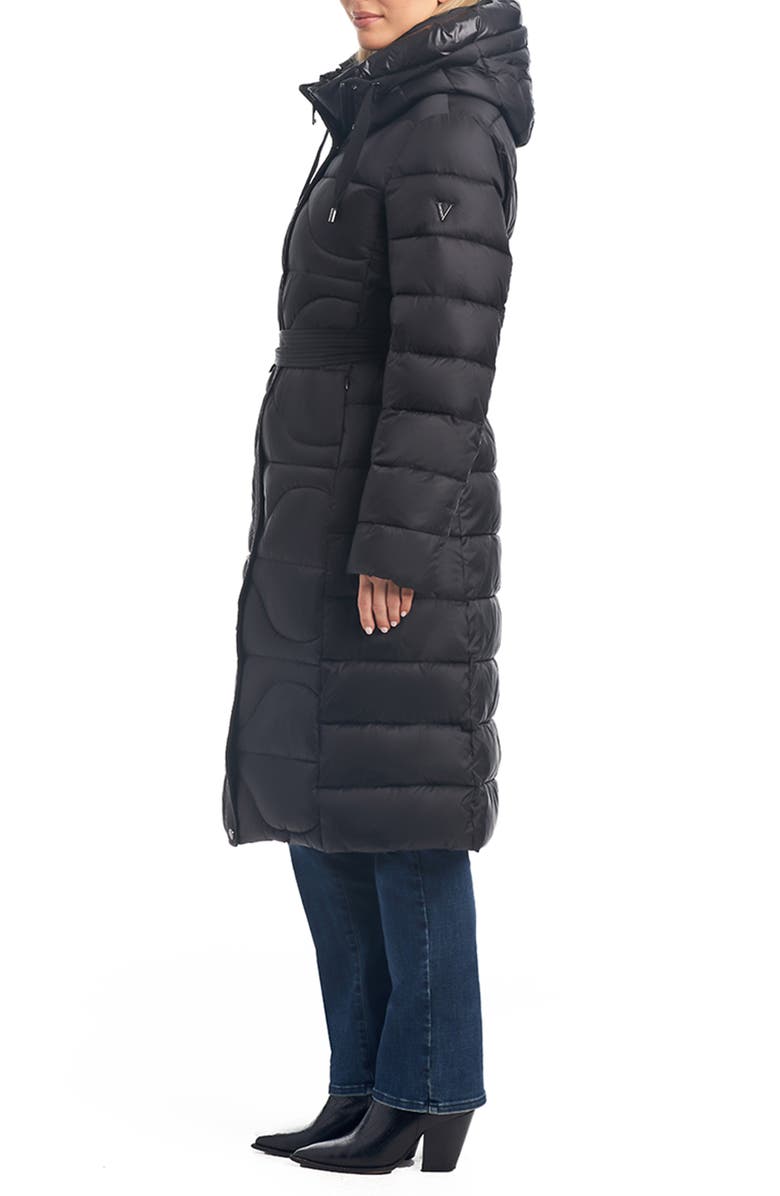 Vince Camuto Onion Quilted Recycled Nylon Longline Puffer Jacket, Alternate, color, 