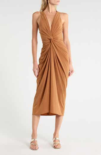Carla Twist Front Midi Dress