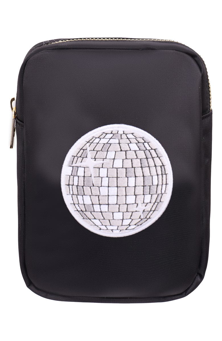 Bloc Bags Mini Disco Ball Cosmetics Bag, Main, color, Black