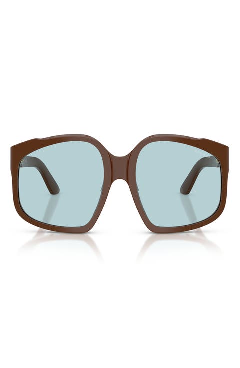 59mm Polarized Irregular Sunglasses