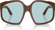 Miu Miu 59mm Polarized Irregular Sunglasses