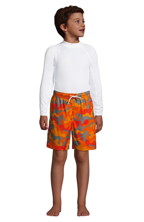Boys Print Swim Trunks