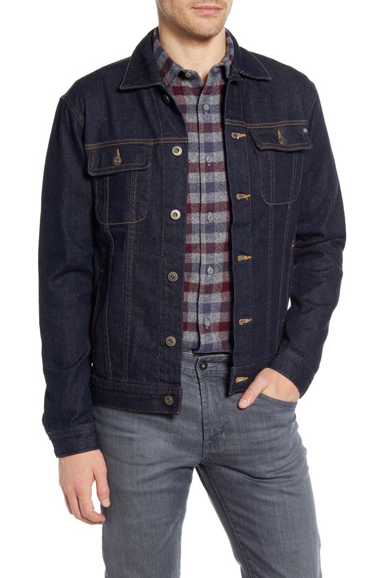 Dart Denim Jacket, Main, color, HIGHWAY