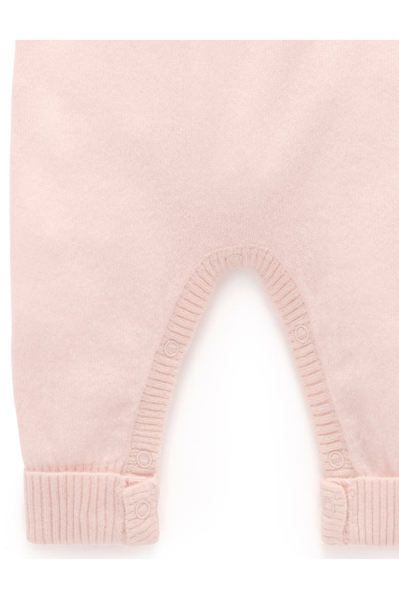 Baby Girl Cashmere Coverall, Alternate, color, Pale Pink Melange