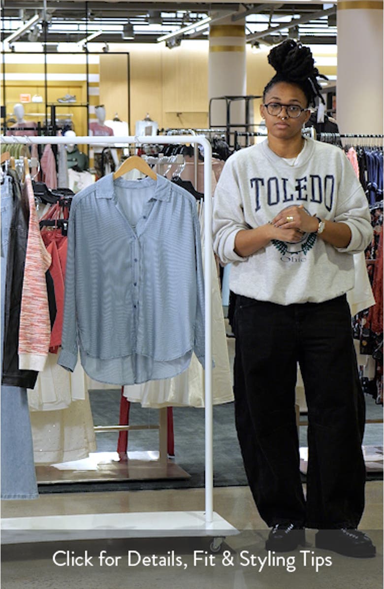 Ella Stripe Button-Up Shirt, sales video thumbnail