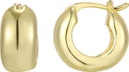 Adornia 14K Gold Plated Chubby Hoop Earrings