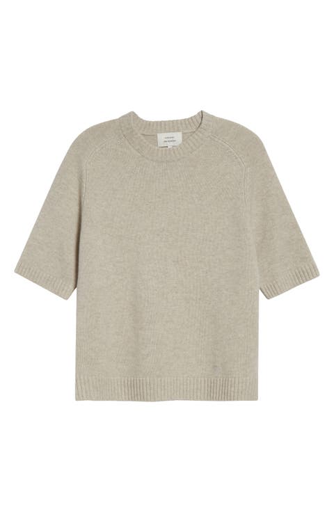 Dara Elbow Sleeve Cashmere Sweater