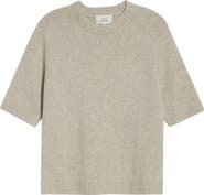 LOULOU DE SAISON Dara Elbow Sleeve Cashmere Sweater