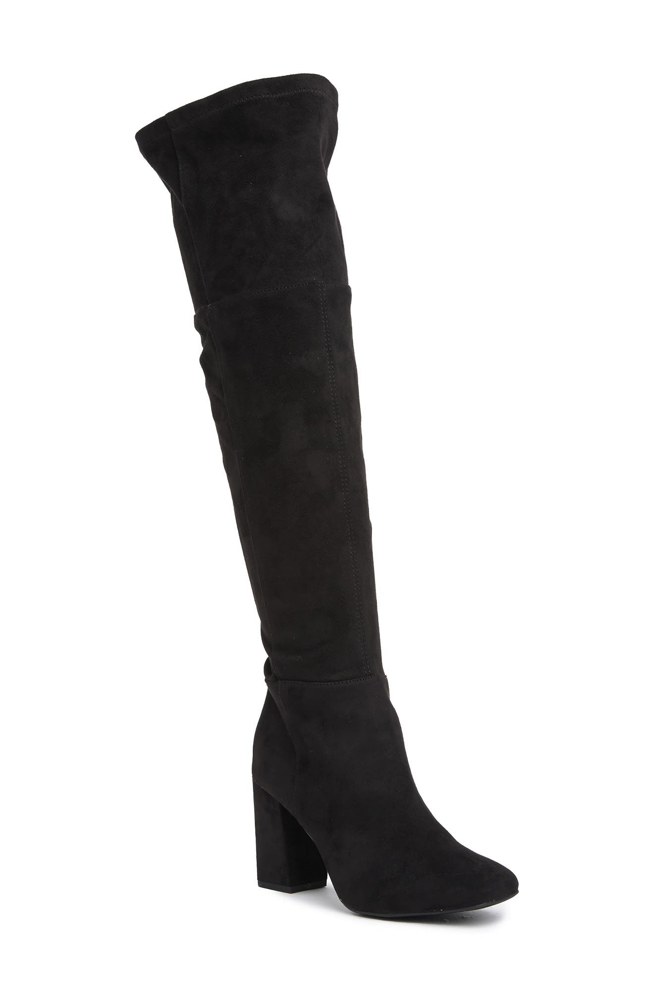 Cali Stretch Over-the-Knee Boot, Main, color, BLACK