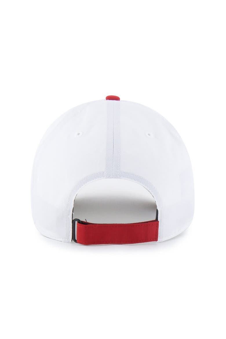 Men's '47 White/Red Cincinnati Reds Vista Mini Clean Up brrr° Adjustable Hat, Alternate, color, White