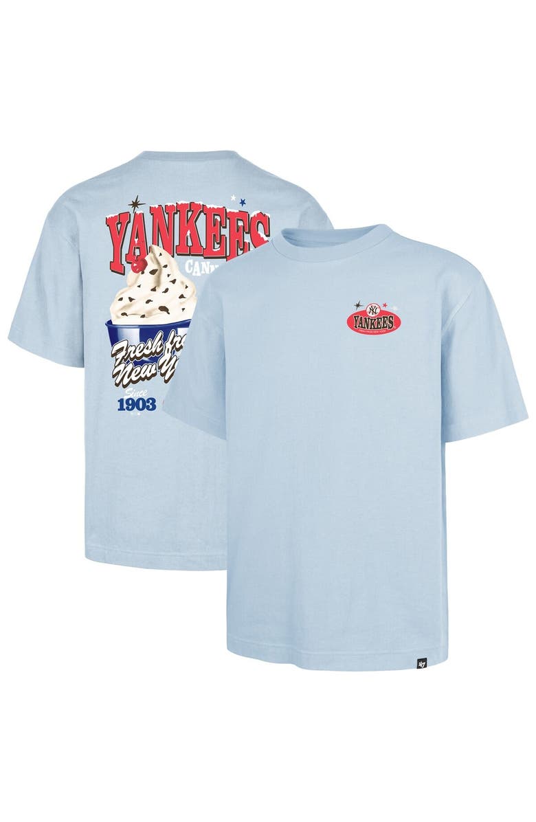 '47 Men's '47 Light Blue New York Yankees Ice Cream Parlor Foundation T-Shirt, Alternate, color, Light Blue