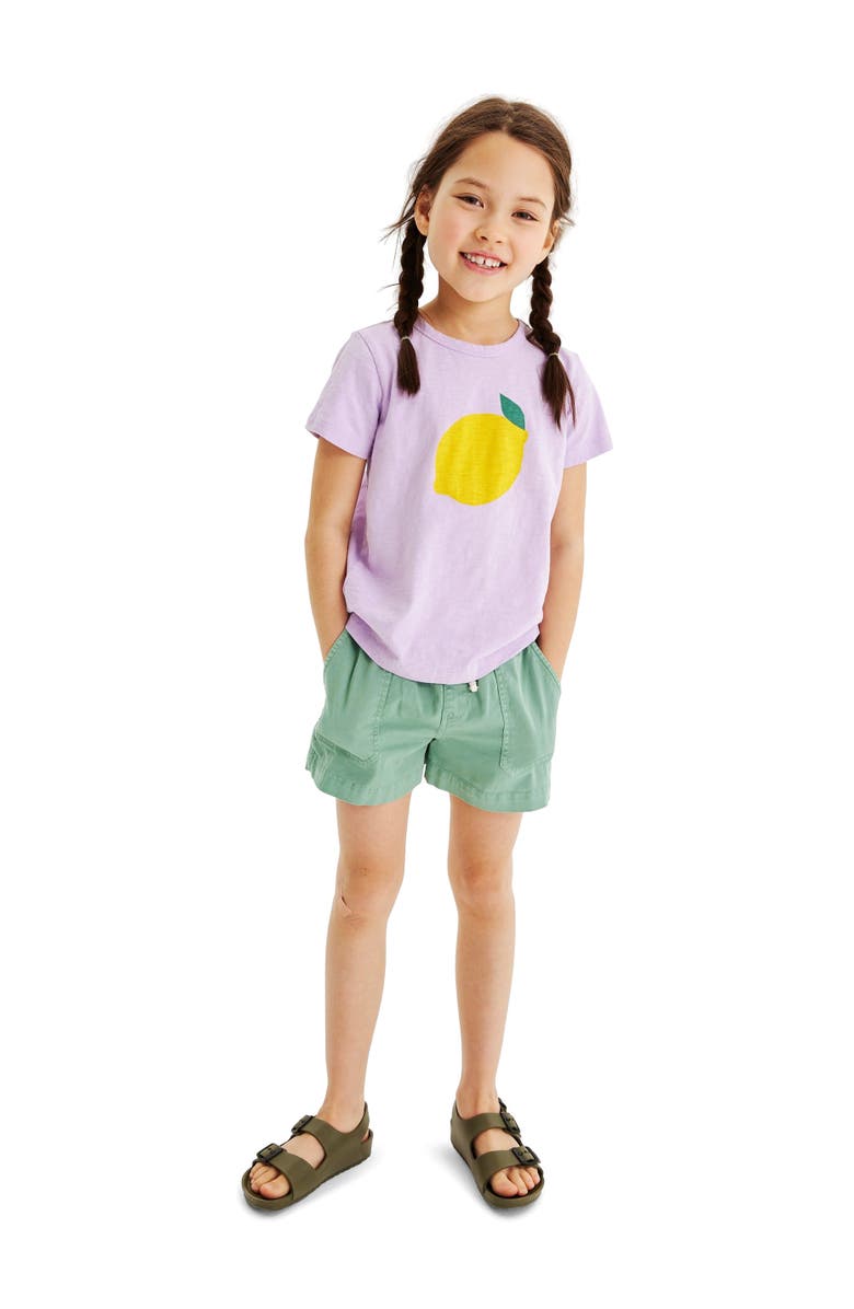 Primary Kids Garment Dyed Stretch Chino Midi Short, Alternate, color, Cactus