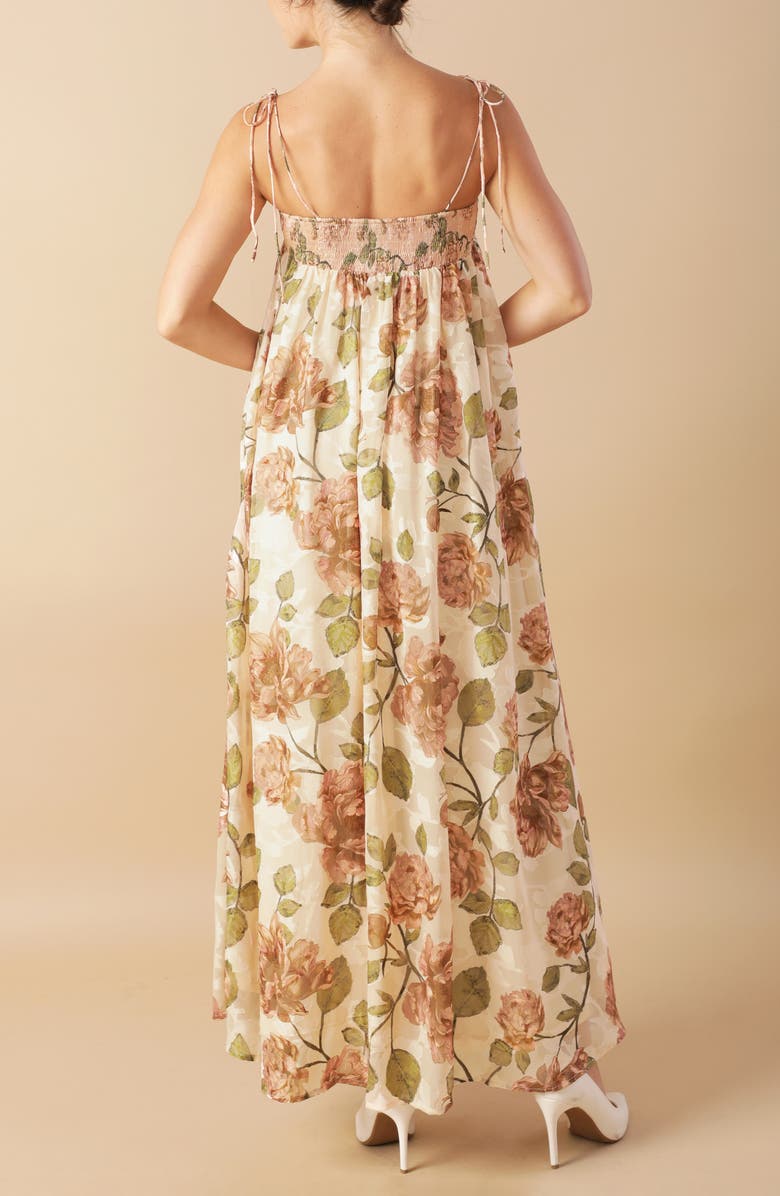 FLYING TOMATO Babydoll Maxi Dress, Alternate, color,