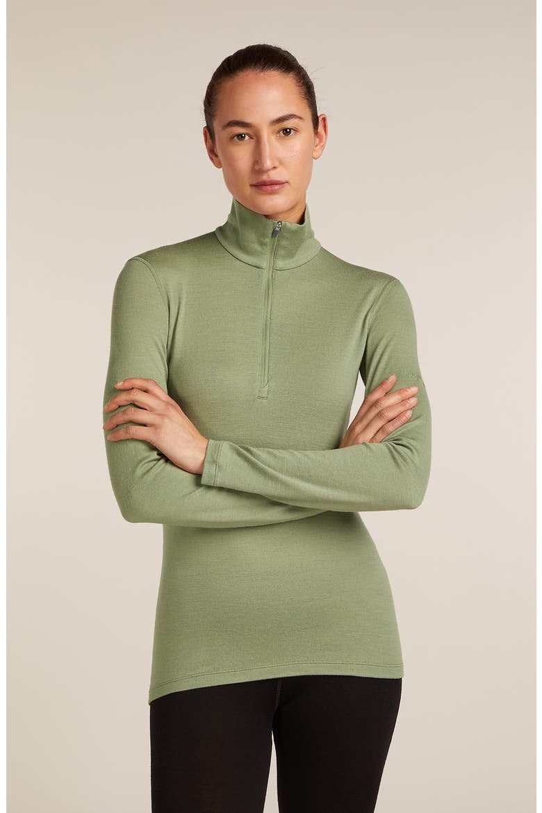 260 Tech Merino Wool Half Zip Top, Alternate, color, LICHEN