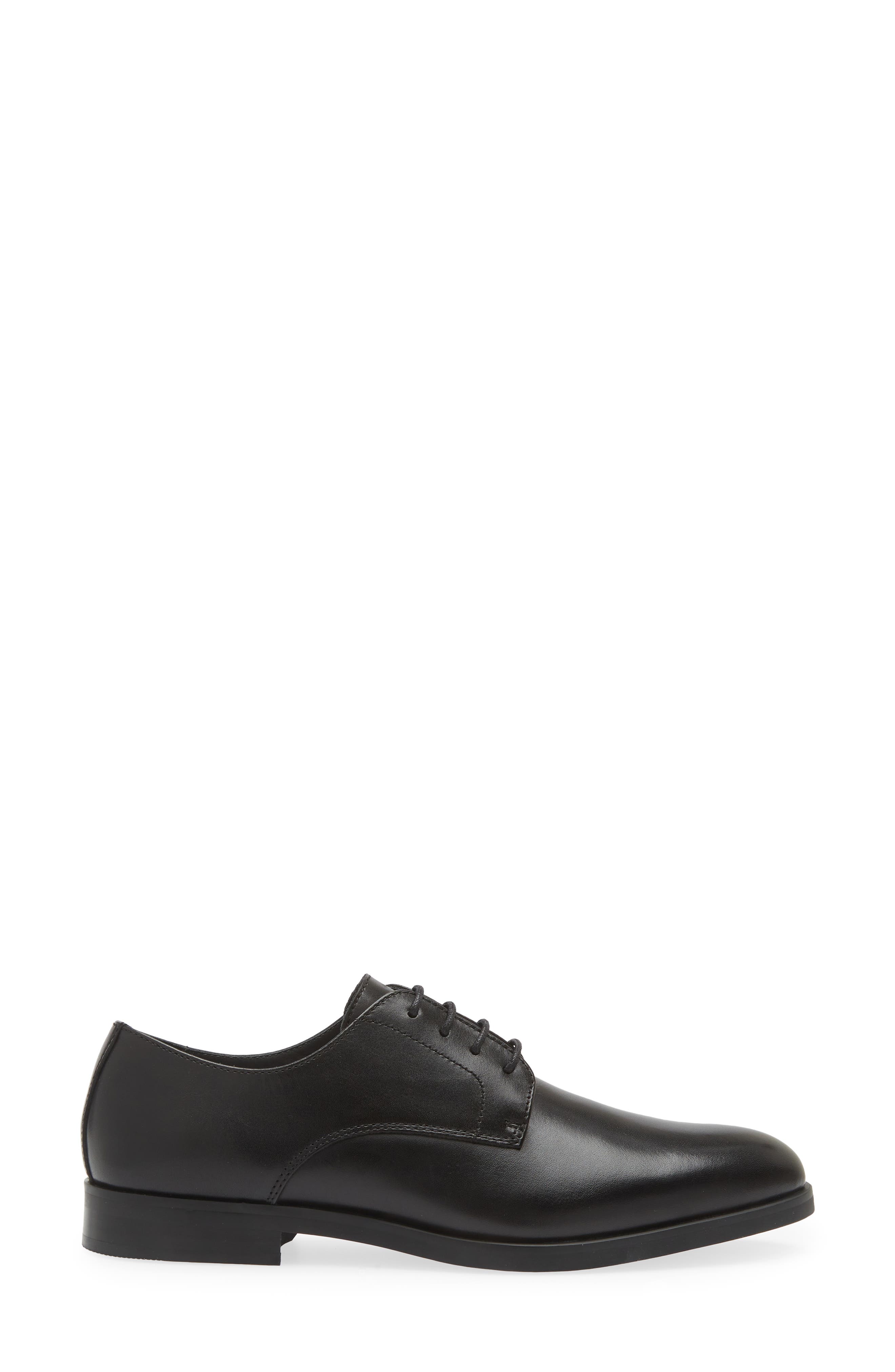 Nordstrom Emmett Plain Toe Derby, Alternate, color, Black