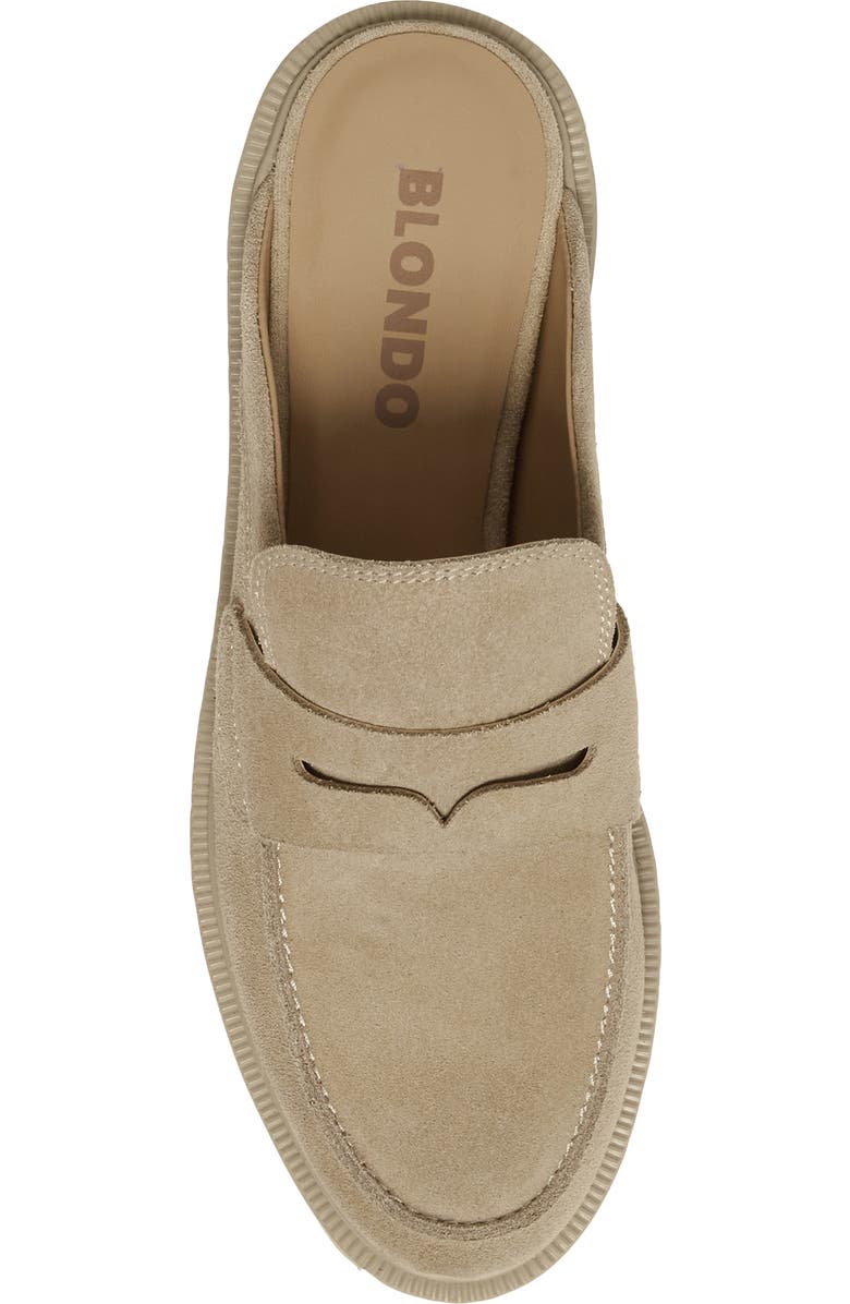 Blondo France Waterproof Penny Loafer Mule, Alternate, color, Sand Suede