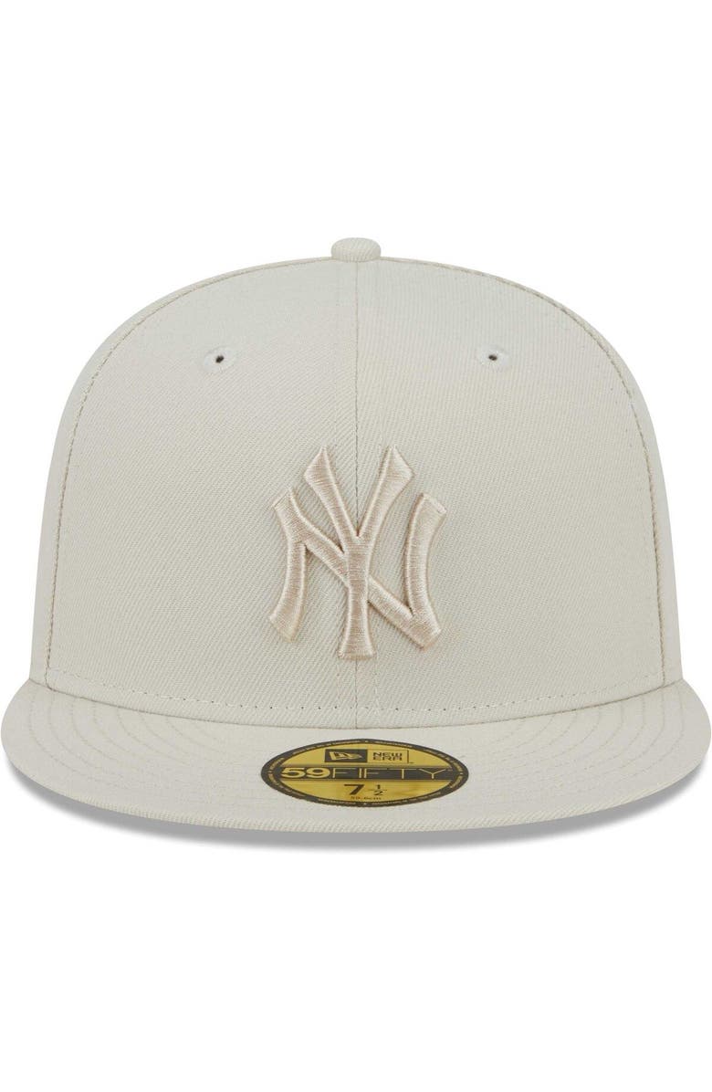 New Era Men's New Era Khaki New York Yankees Tonal 59FIFTY Fitted Hat, Alternate, color, 
