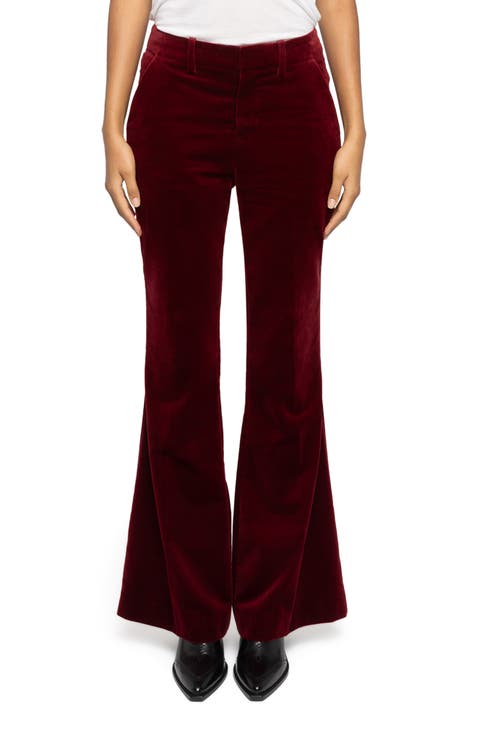 Prevy Velvet Flared Pants