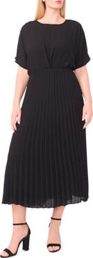 Halogen® Pleated Dolman Sleeve Maxi Dress