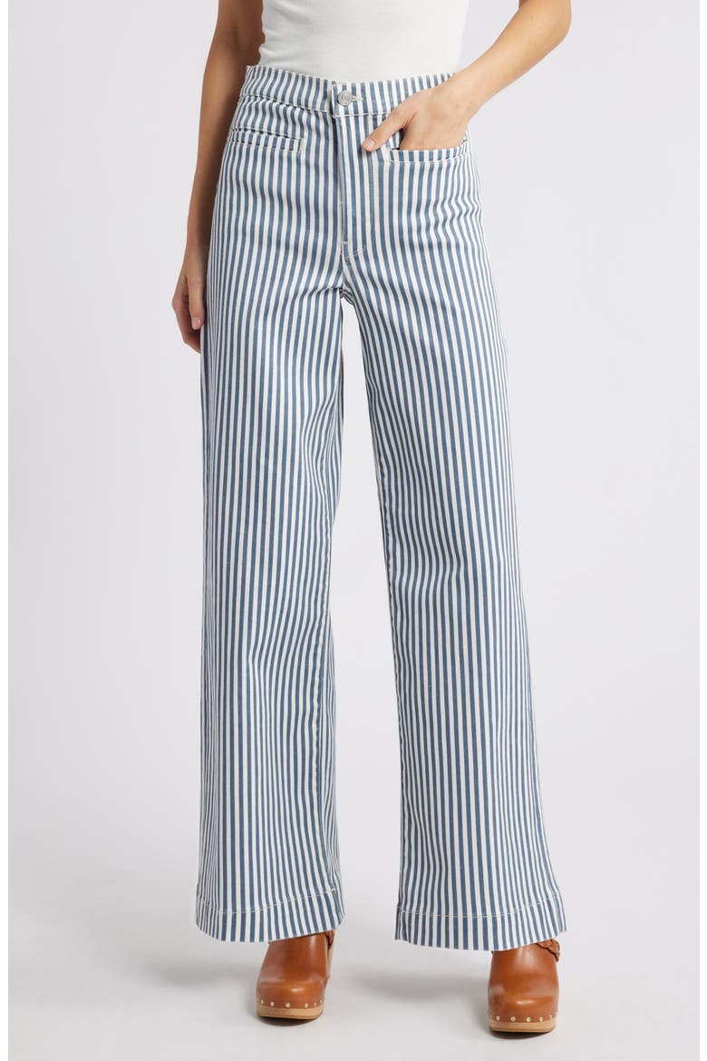 Tailored Wide Leg Pants, Main, color, SEAPORT STRIPE