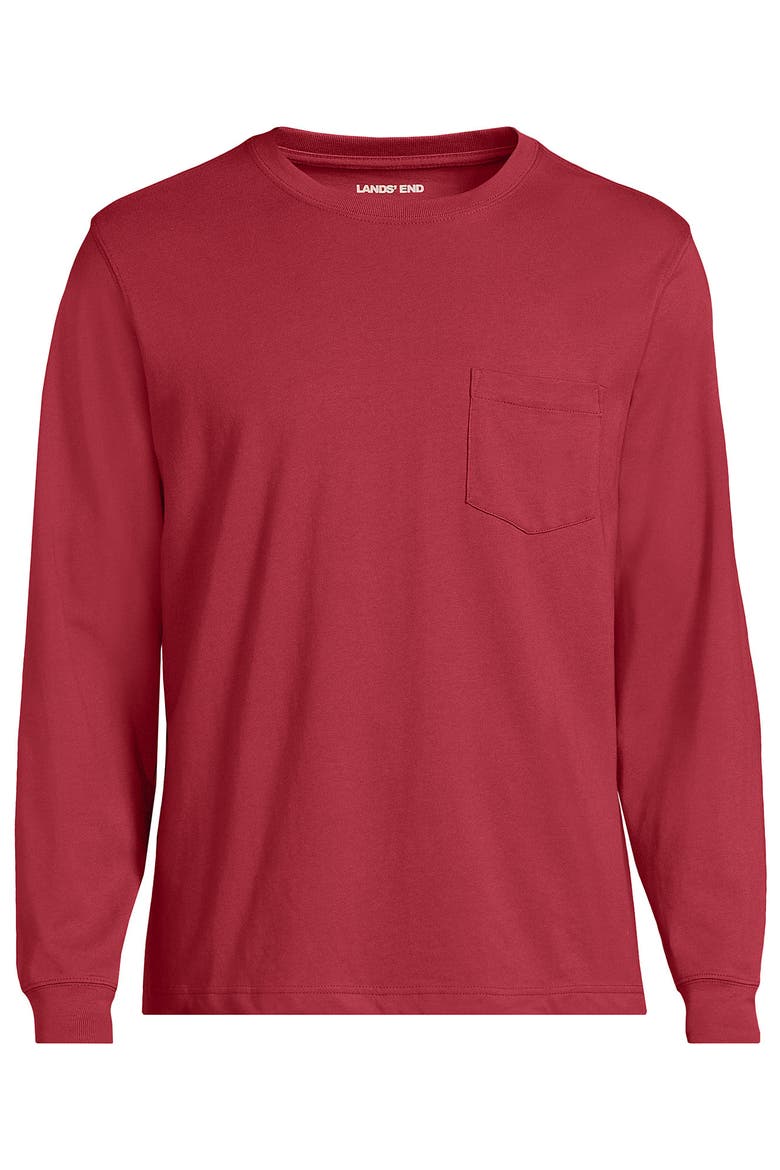 Super-T Long Sleeve T-Shirt with Pocket, Alternate, color, Rosewood