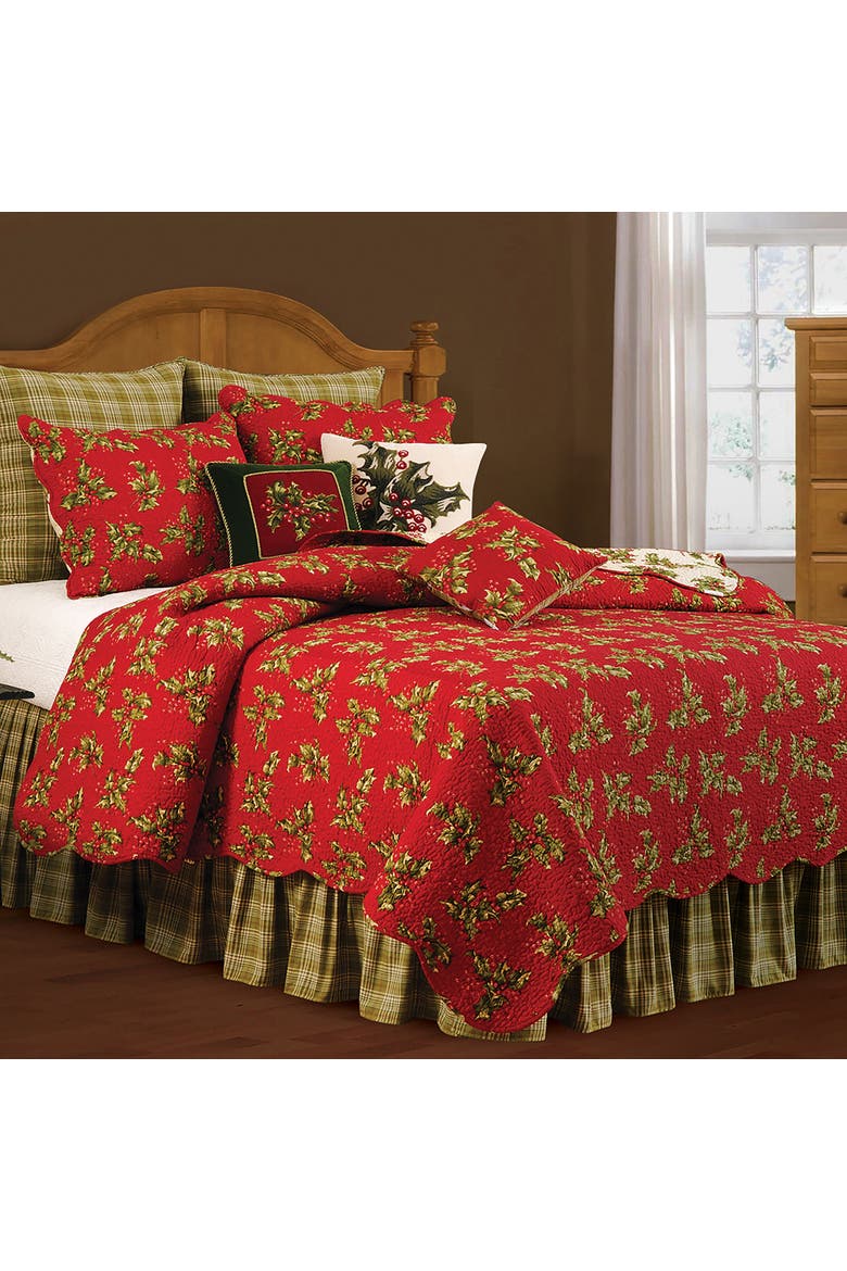 Holly Red Quilt, Main, color, Red