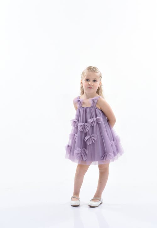 Mimi Tutu Emery Sleeveless Bow Dress In Purple