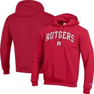 Champion Men's Champion Scarlet Rutgers Scarlet Knights Arched Logo Fleece Pullover Hoodie