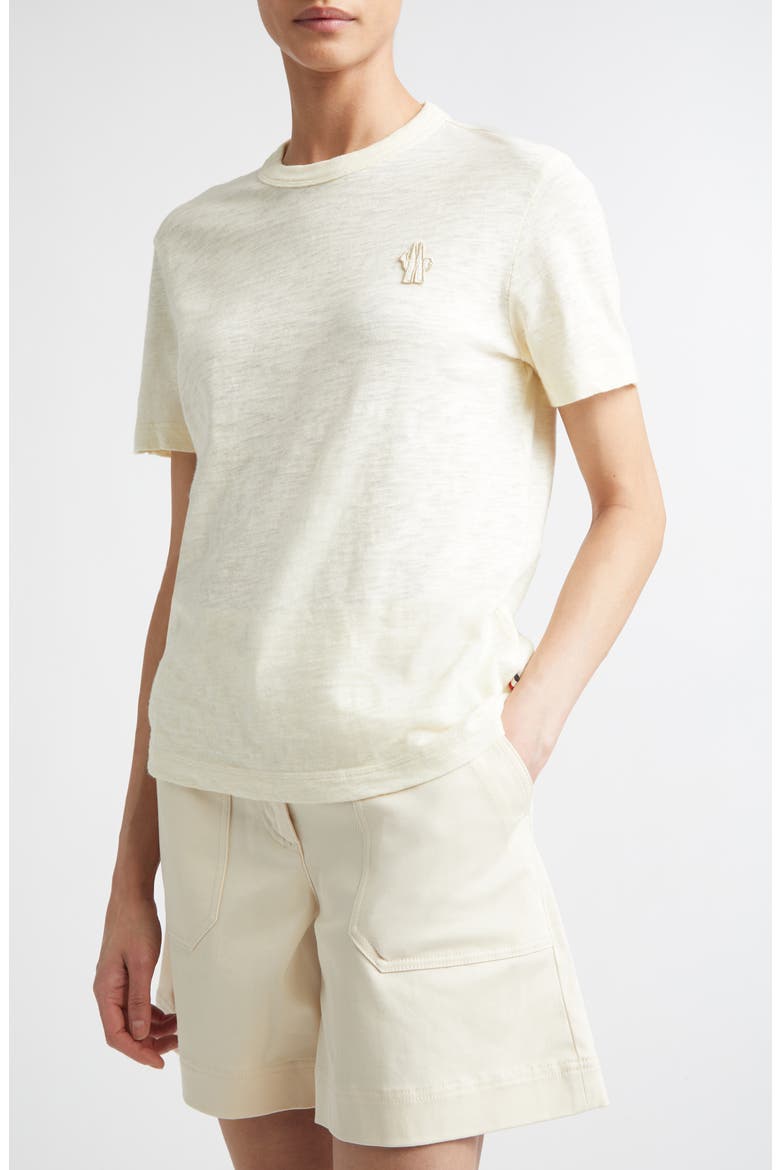 Logo Patch T-Shirt, Alternate, color, PALE IVORY