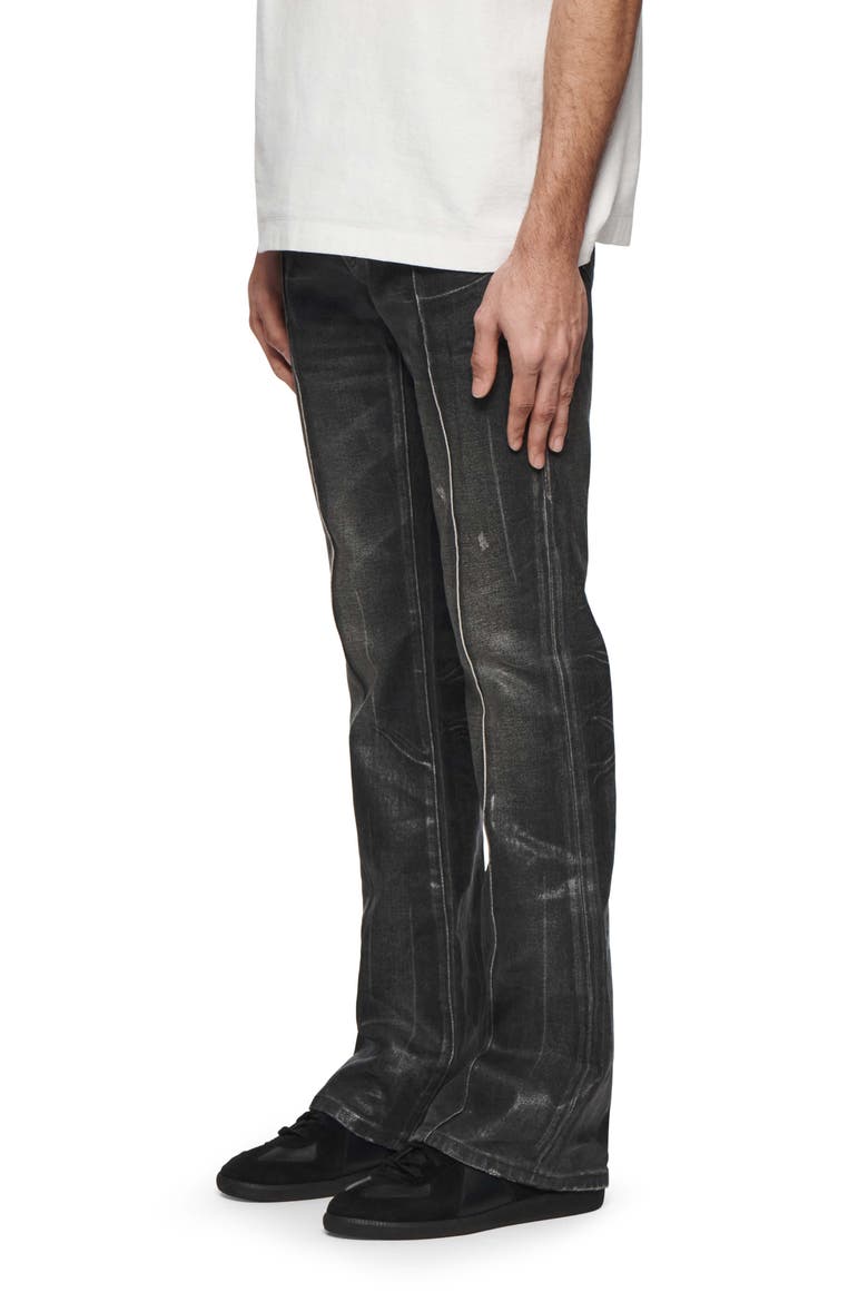Pintuck Flare Coated Flare Jeans (Men) | Nordstrom