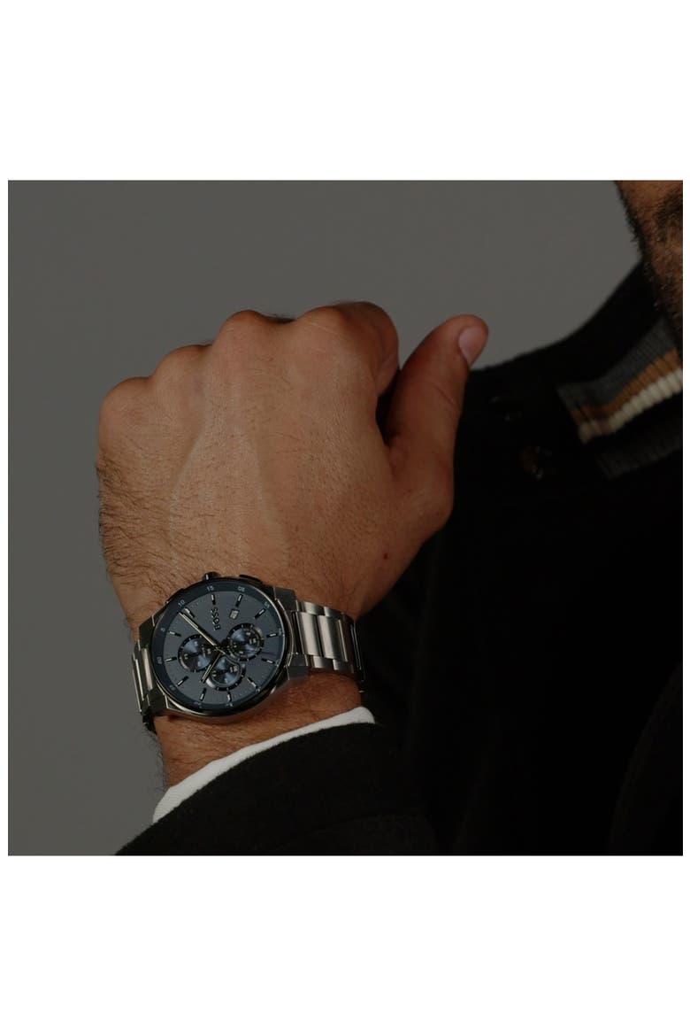 Peak 2.0 Chronograph Bracelet Watch, 45mm, Alternate, color, BLUE