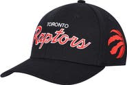 Mitchell & Ness Men's Mitchell & Ness Black Toronto Raptors MVP Team Script 2.0 Stretch Snapback Hat