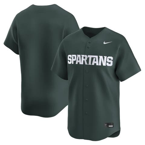 Men's Nike Green Michigan State Spartans College Limited Baseball Jersey