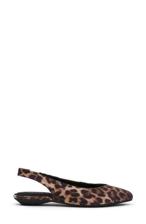 Anne Klein Oliff Slingback Flat In Animal Print