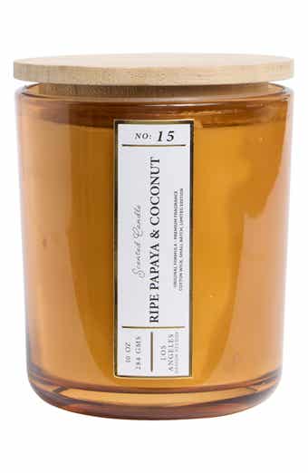 PORTOFINO CANDLES Ripe Papaya & Coconut 10-Ounce Jar Candle