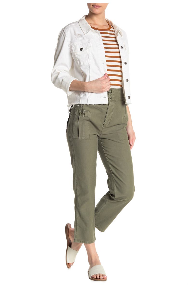 FRAME Utility Service High Waist Crop Pants, Alternate, color, 
