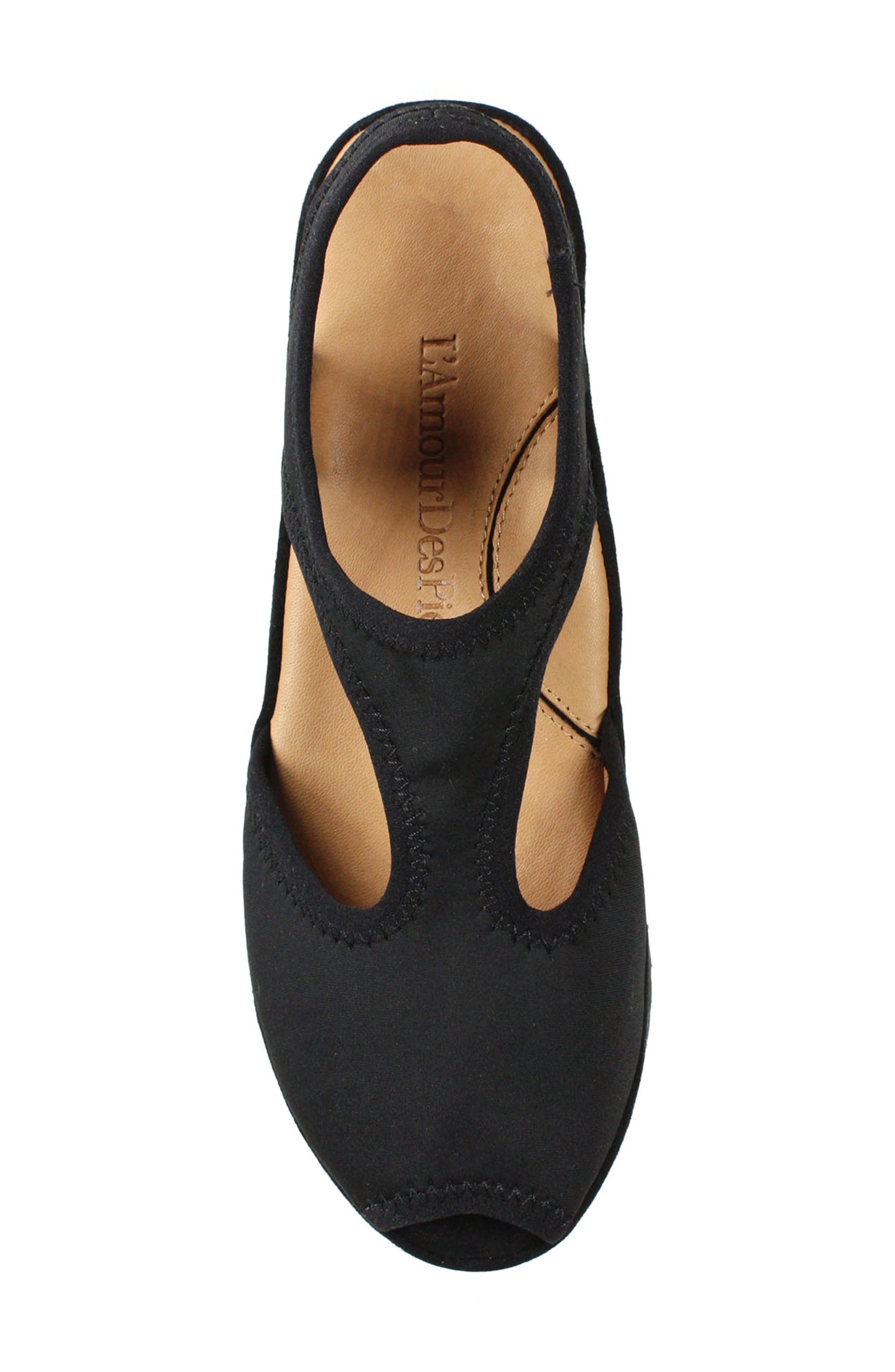 L'Amour des Pieds Amichai Wedge Sandal, Alternate, color, 