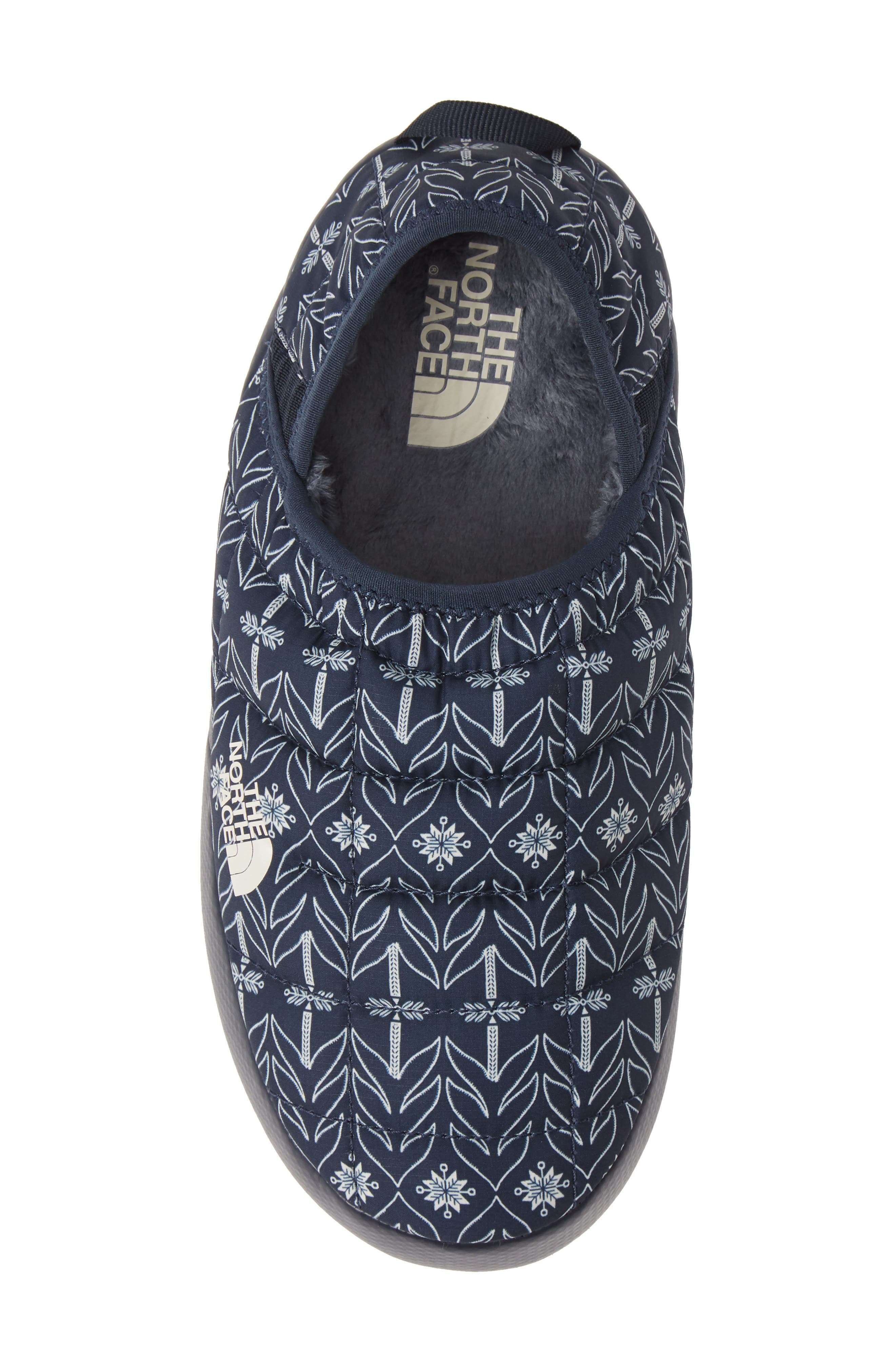 ThermoBall™ Traction Water Resistant Slipper, Alternate, color, NAVY TREE PRINT/ BONE WHITE