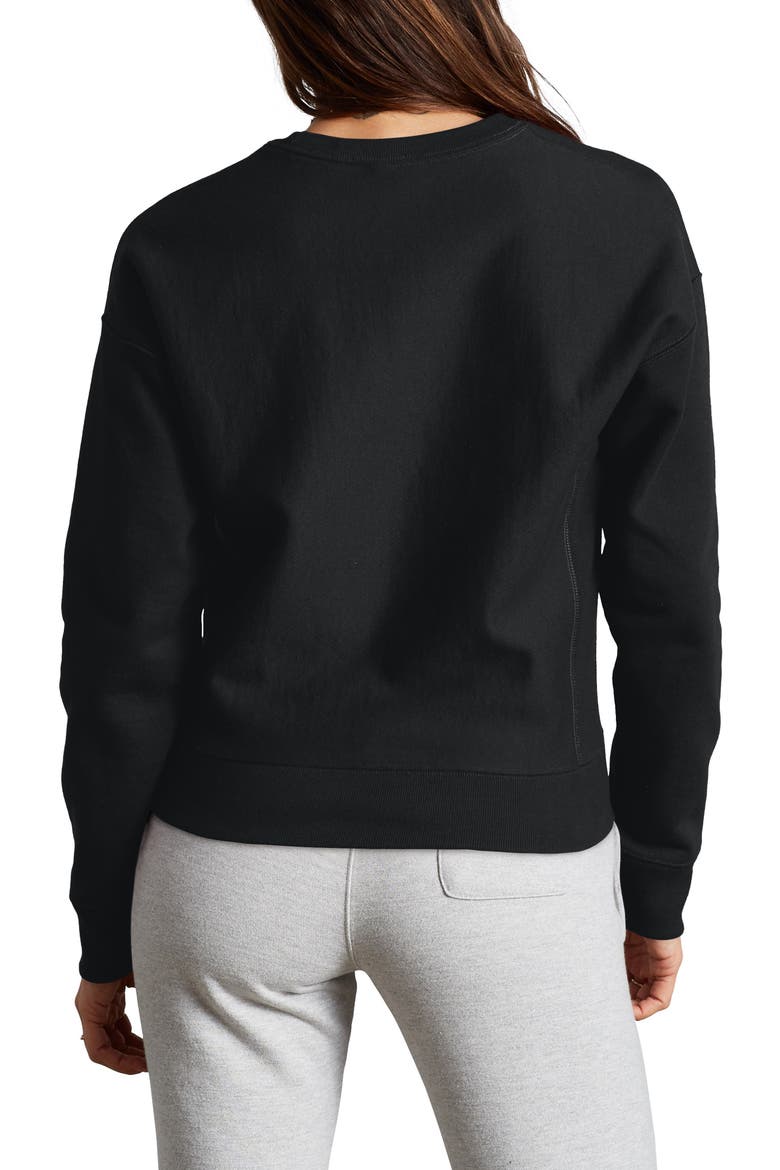 Reverse Weave® Fleece Sweatshirt, Alternate, color, BLACK
