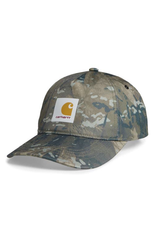 Carhartt Work In Progress Holden Camouflage Adjustable Hat In Green