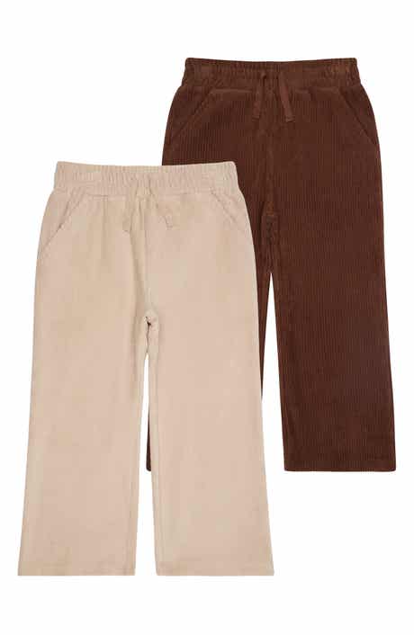 Kids' 2-Pack Ribbed Velour Pants
