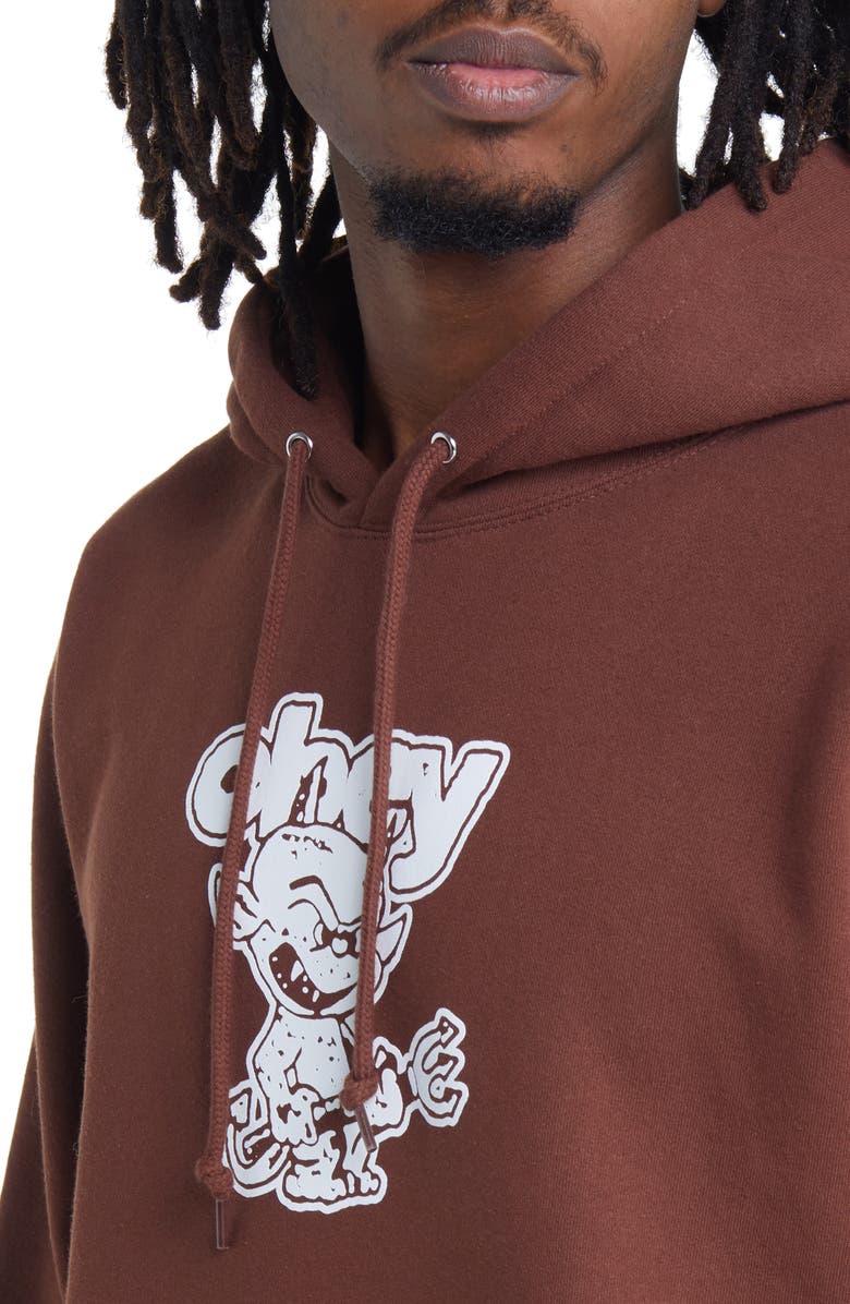 Obey Demon Graphic Hoodie, Alternate, color,