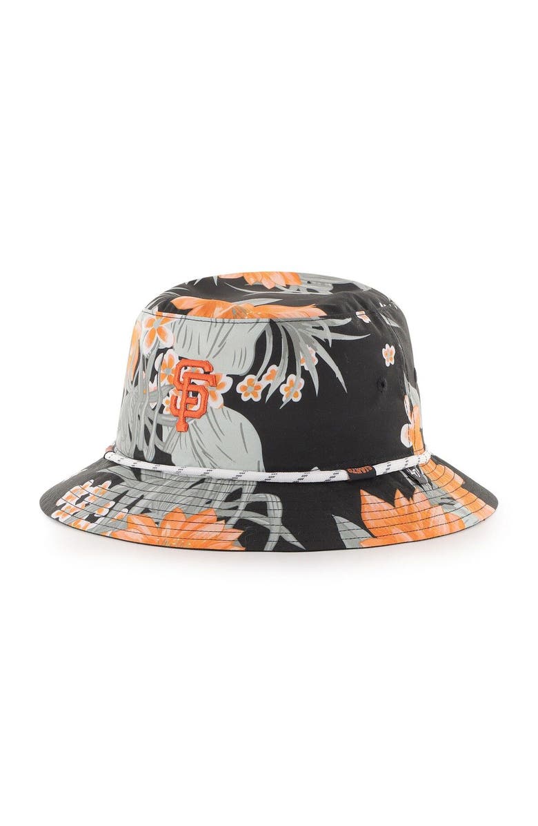 '47 Men's '47 White San Francisco Giants Dark Tropic Bucket Hat, Main, color, 