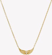 Rizen Jewelry Divine Wings Mini Cross Necklace