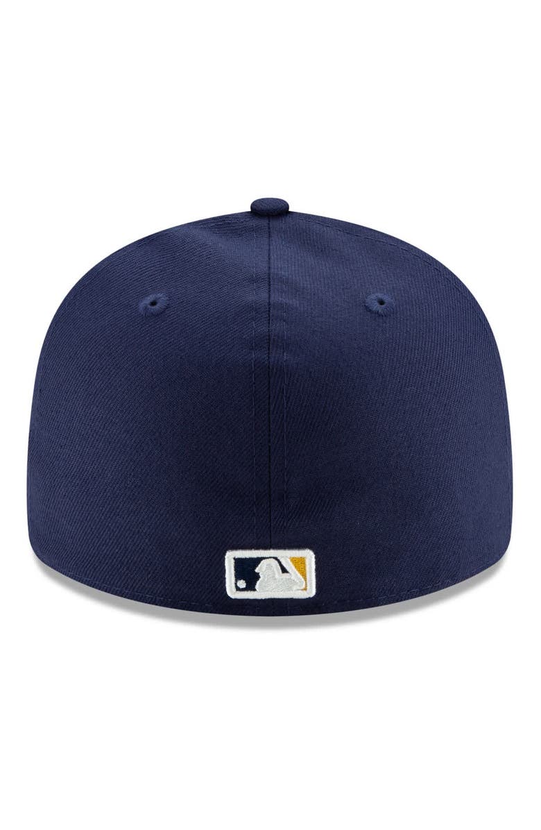 New Era Men's New Era Navy Milwaukee Brewers 2025 MLB Postseason Side Patch Low Profile 59FIFTY Fitted Hat, Alternate, color, Navy