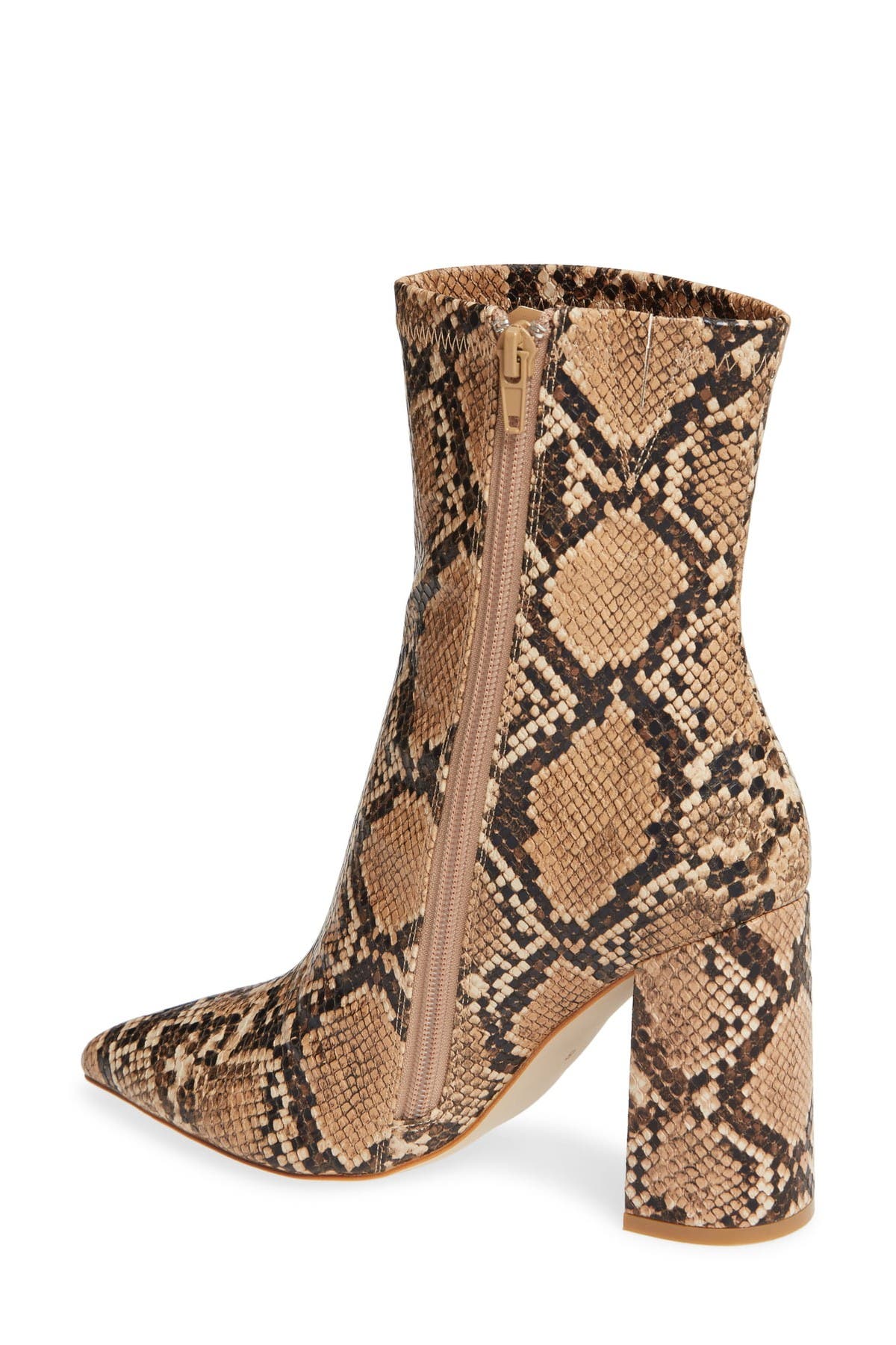 Siren Pointed Toe Bootie, Alternate, color, BEIGE SNAKE PRINT