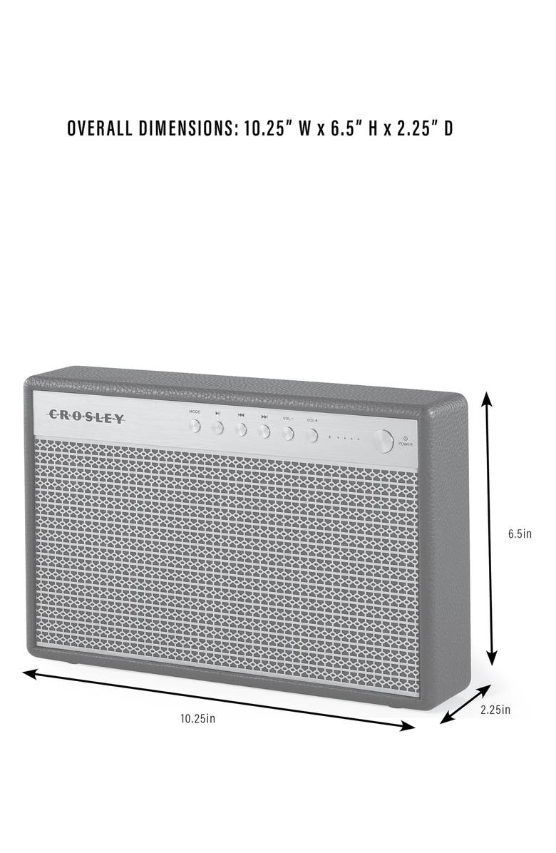 Crosley Radio Montero Portable Bluetooth Speaker, Alternate, color, Black